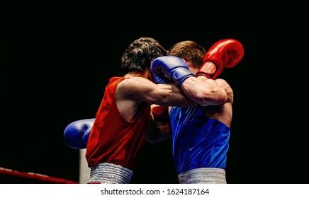 Clinch Fighting Boxers Boxing Match On Stock Photo (Edit Now) 1624187164