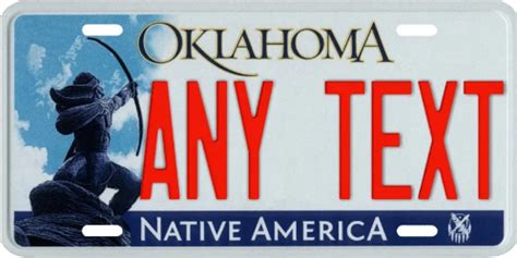 Oklahoma Custom Plate — Nene Solutions - Nenesolutions - Medium