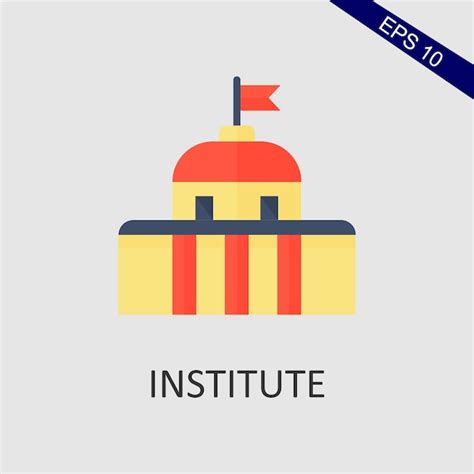 Premium Vector | Institute icon vector eps