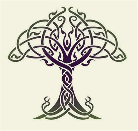 40 Printable Stencil Patterns: Celtic Tree of Life Design