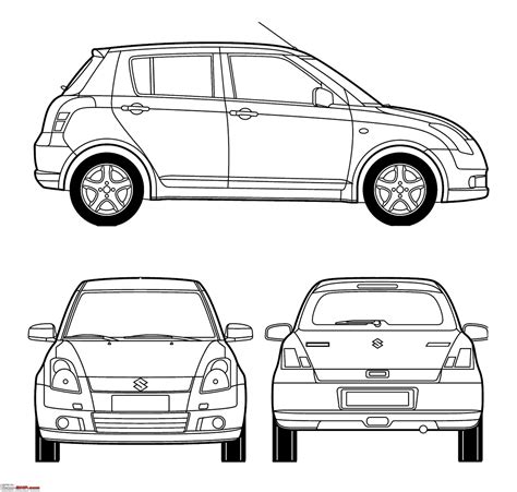 Blueprints / Line-drawings of cars - Team-BHP