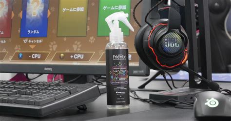 "Gaming mist" containing deodorizing and disinfectant ingredients makes ...