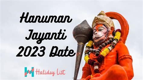 Hanuman Jayanti 2023 Date - Holiday List India