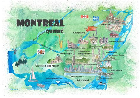 Map Of Montreal And Quebec City - Issie Leticia