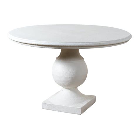 White Round Pedestal Base Dining Table | Dining table, Round pedestal ...