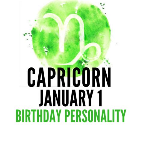 January 1 Zodiac Birthday Personality | astroligion.com