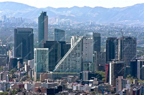 Premium Photo | View of the buildings of the paseo de la reforma mexico ...