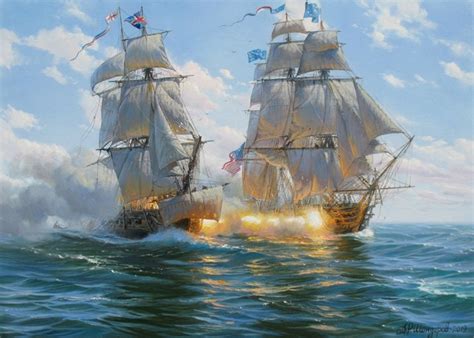 Sailing Ship Painting by Alexander Shenderov Ocean Painting Sail Boat ...