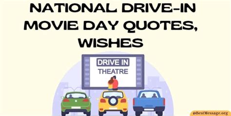 National Drive-In Movie Day Quotes, Messages, Wishes