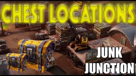 All CHEST LOCATIONS in Junk Junction! (Fortnite) - YouTube