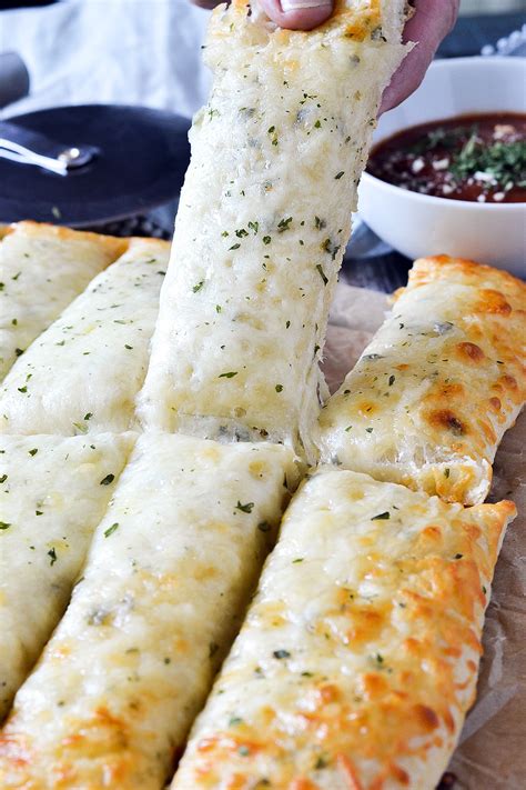 Cheesy Garlic Breadsticks - Mother Thyme