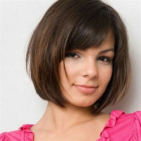 Bob haircuts with bangs for round faces - Hairstyle for women & man