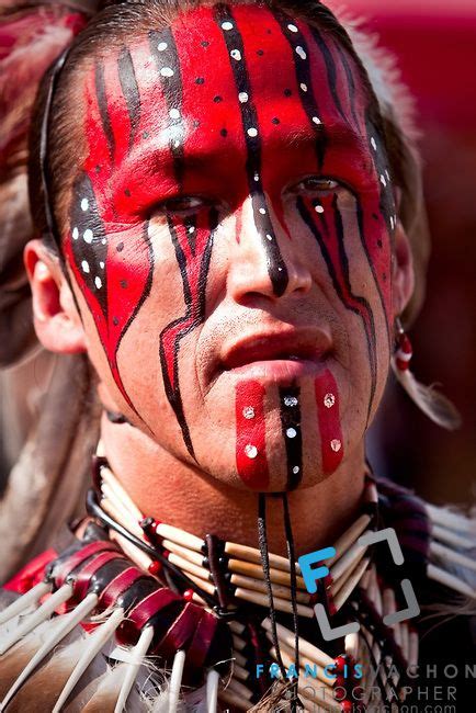 Algonquin traditional painting and dress | Stock photos by Francis ...