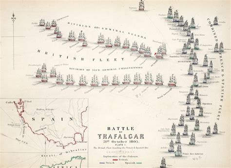 Map of the Battle of Trafalgar Beach Sheet for Sale by Alexander Keith ...