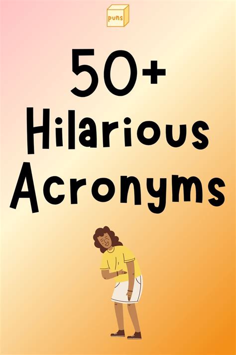 List of 50+ Funny Acronyms | Funny words, Acronym words, Funny questions