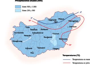 Hungary Climate Map | Vector Maps