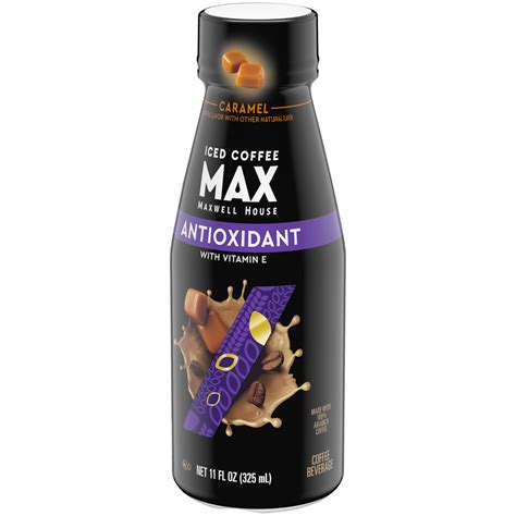 Maxwell House Max Antioxidant Caramel Iced Coffee Beverage with Vitamin ...