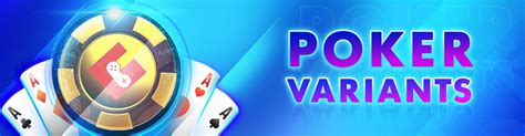 List of most popular online poker game variants.