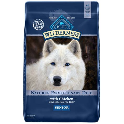 Blue Buffalo Blue Wilderness Chicken Senior Dry Dog Food, 11 lbs ...