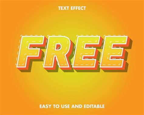 Premium Vector | Free text effect. editable text effect and easy to use ...