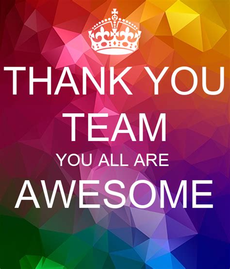 THANK YOU TEAM YOU ALL ARE AWESOME Poster | chirag | Keep Calm-o-Matic