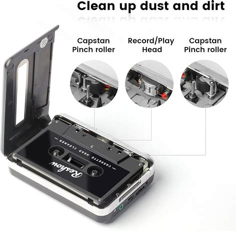 Buy Reshow Audio Tape Cassette Head Cleaner w/ 2 Cleaning Fluids Care ...