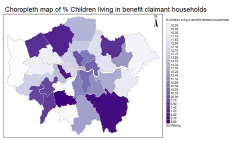 r - How to change the legend in a choropleth map to go from highest to ...