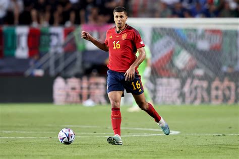 Rodri puts in another man of the match display for Spain.