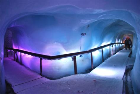 One of the coolest things I've ever seen - the ice caves in Mt. Titlis ...