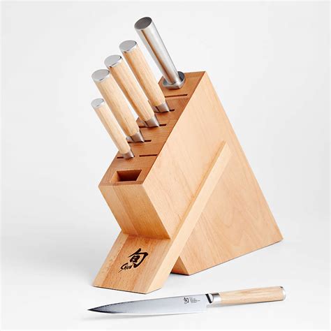 Shun Classic Blonde 7-Piece Knife Set + Reviews | Crate & Barrel Canada