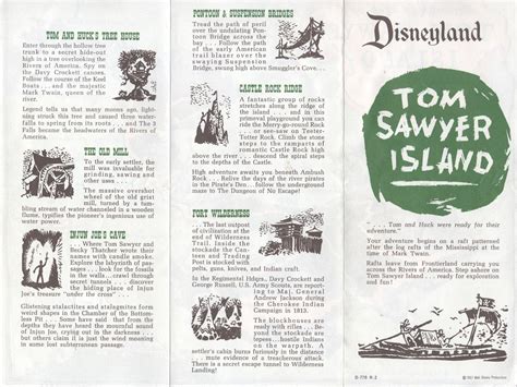 Disneyland Trip: Tom Sawyer Island map