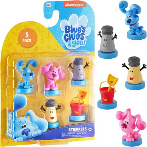 Buy Blue's Clues Stamps for Kids | 5 Stamp Blue’s Toys in 1 Pack ...