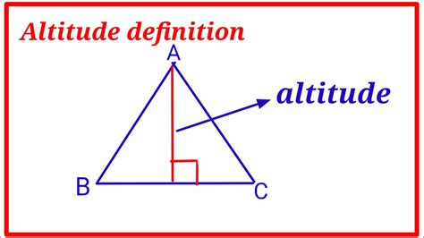 Altitude Of A Triangle Definition