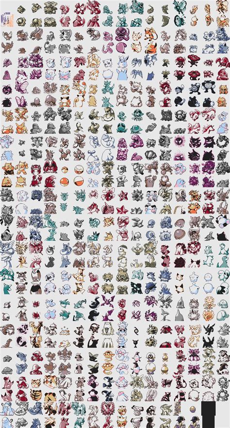 GB Sprites: Generation 1 & 2 Pokémon - Sprite Index - Project Pokemon ...