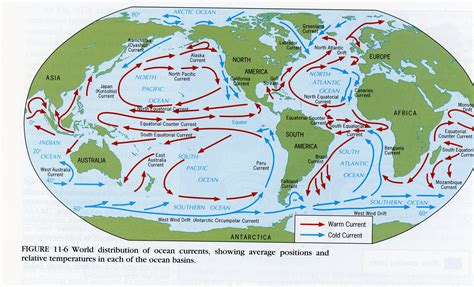 Ocean Currents Map Printable