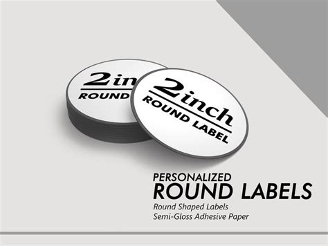 2 INCH ROUND Custom Labels Custom Stickers Round Stickers | Etsy