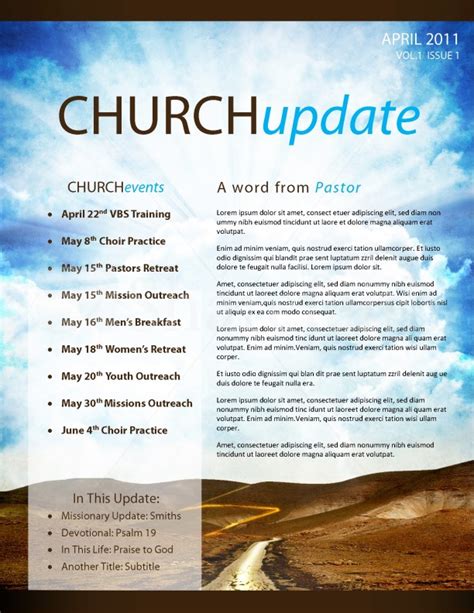 Pathway Church Newsletter Template | Clover Media