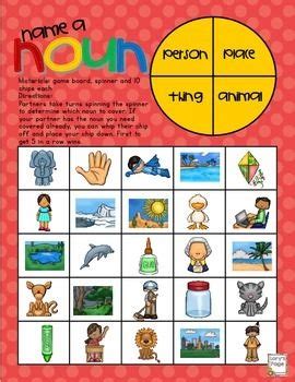 Game Board ELA - Name that Noun | Noun games, Nouns, Nouns for kids