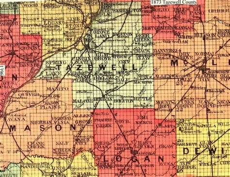 1873 Tazewell County Map – Tazewell County Genealogical & Historical ...