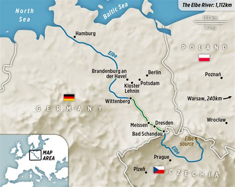 Elbe River Map