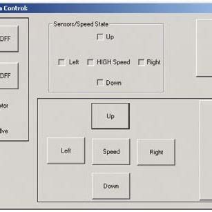 Developed interface for the servomechanism's control by a personal ...