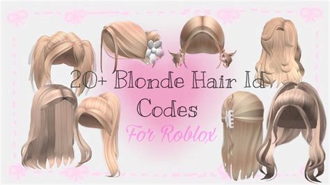 Roblox Blonde Hair Id Codes! - YouTube in 2022 | Blonde aesthetic ...