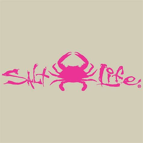 Salt Life Signature Crab Small Decal | Salt Life