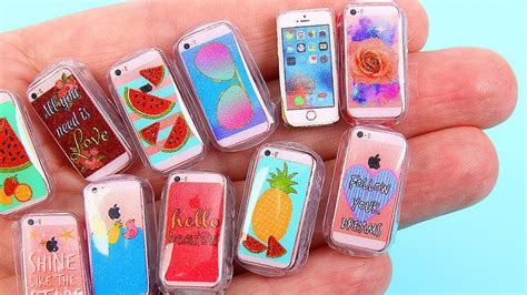 DIY Miniature Phone Cases + iPhone - YouTube | Diy doll miniatures ...