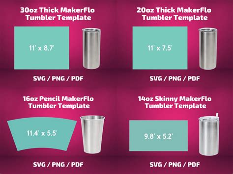 Tumbler Wrap Template Maker