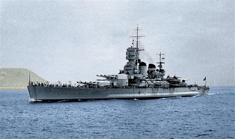 Battleship Vittorio Veneto of the Italian Royal Navy, Littorio-class ...