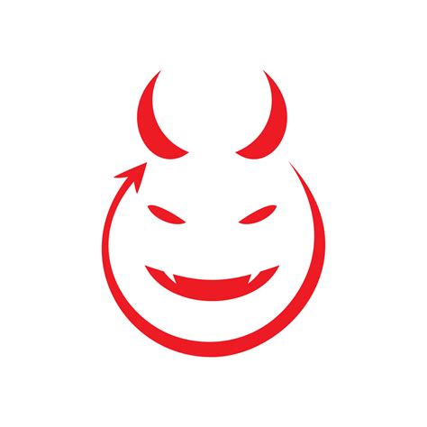 face devil logo design. demon sign and symbol. evil character vector ...