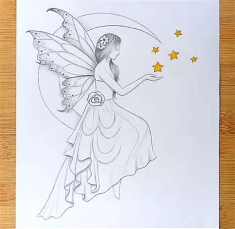 Drawing of Fairy | How to draw Fairy - Drawing of Fairy, Hello friends ...