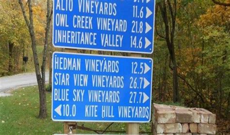 Shawnee Hills Wine Trail Map