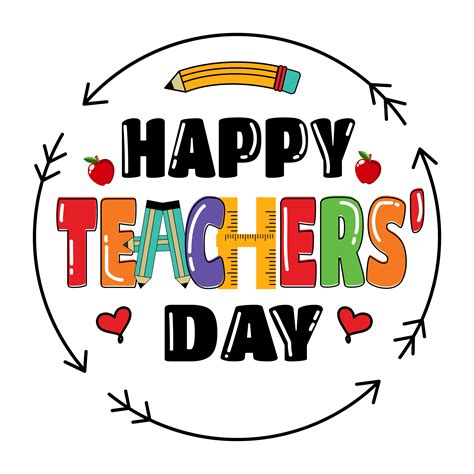 Happy Teachers Day Word Text Effect World, Happy Teacher S Day, Teacher ...